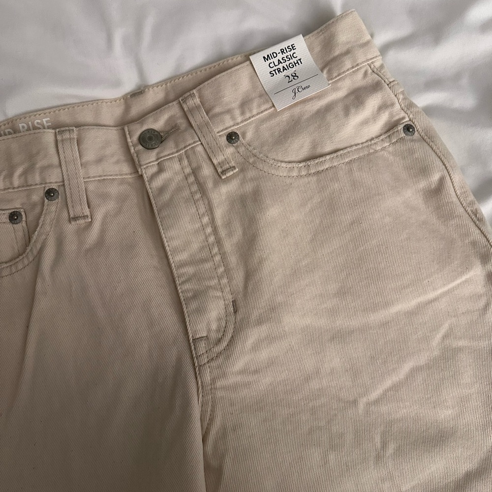 J crew off white jeans